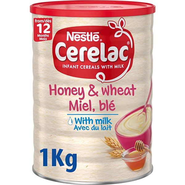 Nestle Cerelac Infant Cereals With Milk Honey And Wheat 1kg