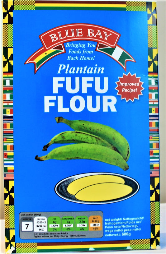 Blue Bay Plantain Fufu Flour 680g And 4kg